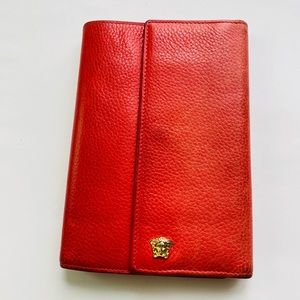 Versace Red Leather Wallet